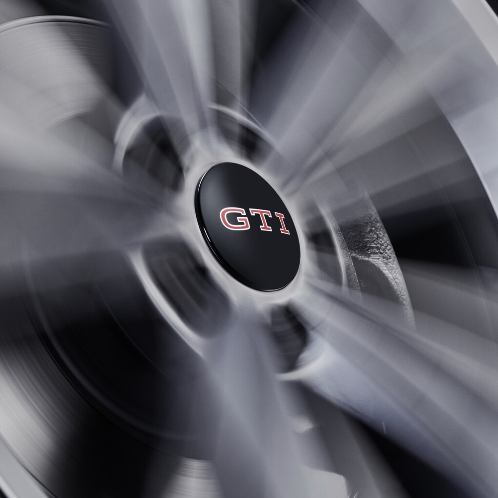 Dynamické středové krytky kol GTI