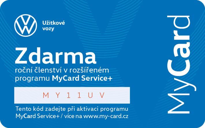 MyCard Volkswagen Užitkové vozy – karta plná výhod
