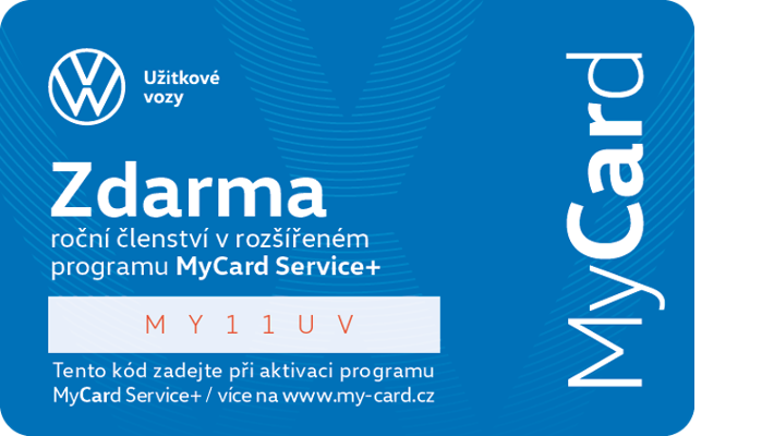 MyCard Volkswagen Užitkové vozy – karta plná výhod