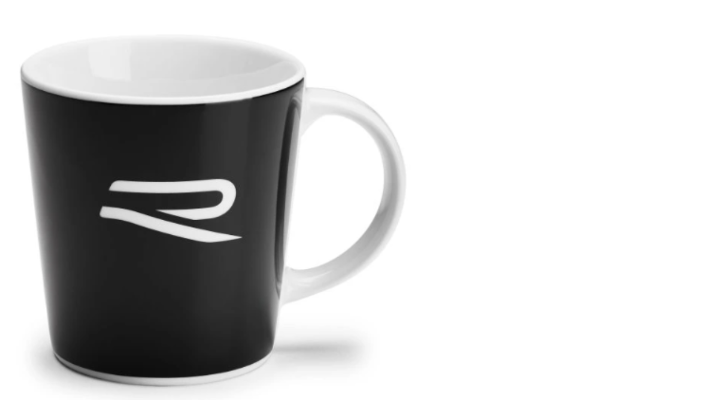 Porcelánový hrnek s logem "R"