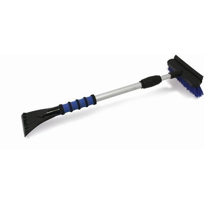 Škrabka se smetáčkem na led a sníh s teleskopickou násadou