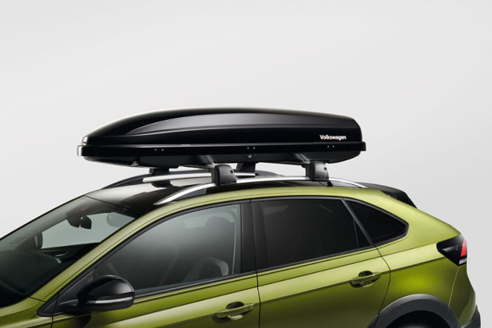 Střešní box Comfort 340 litrů, černý s vysokým leskem